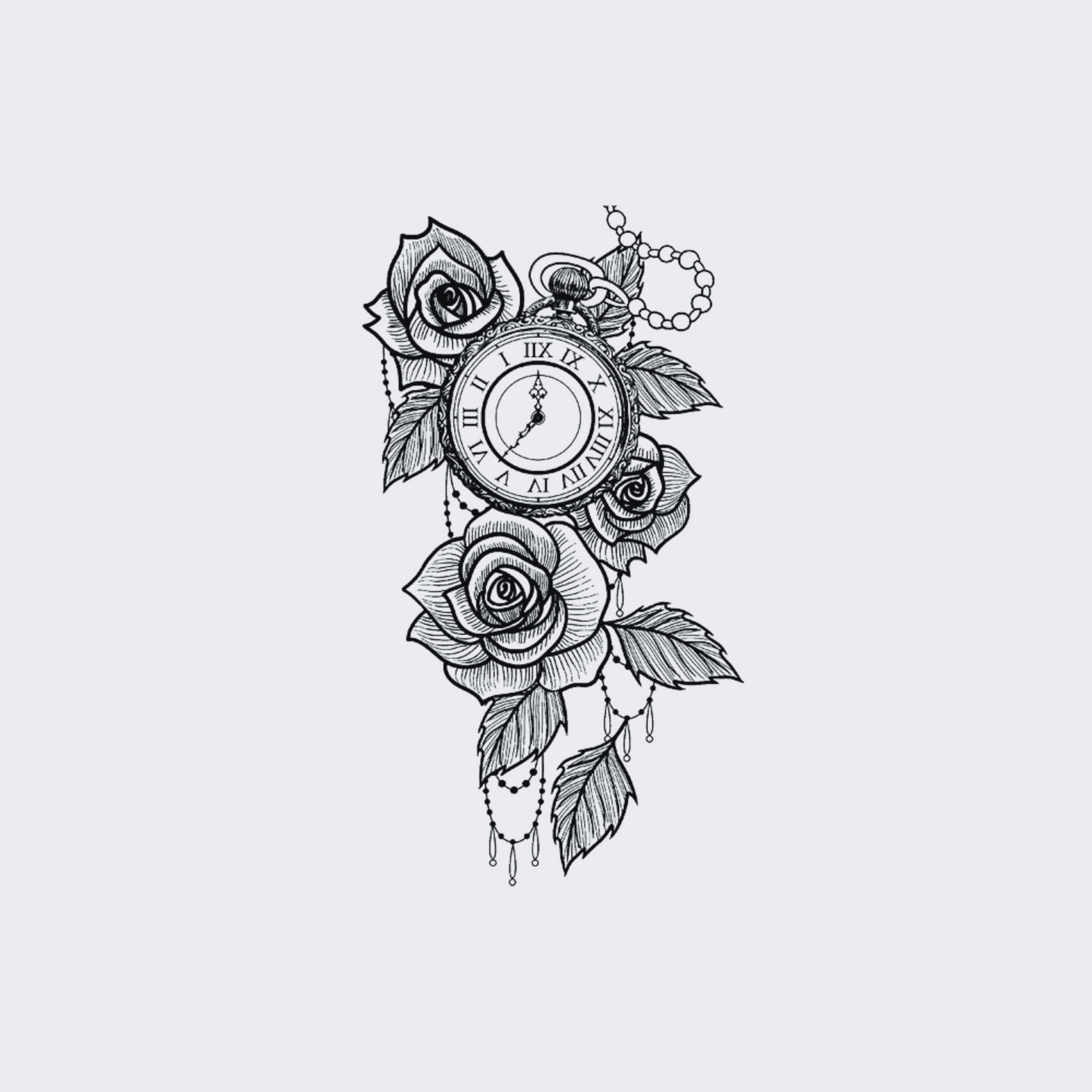 Clock & Roses