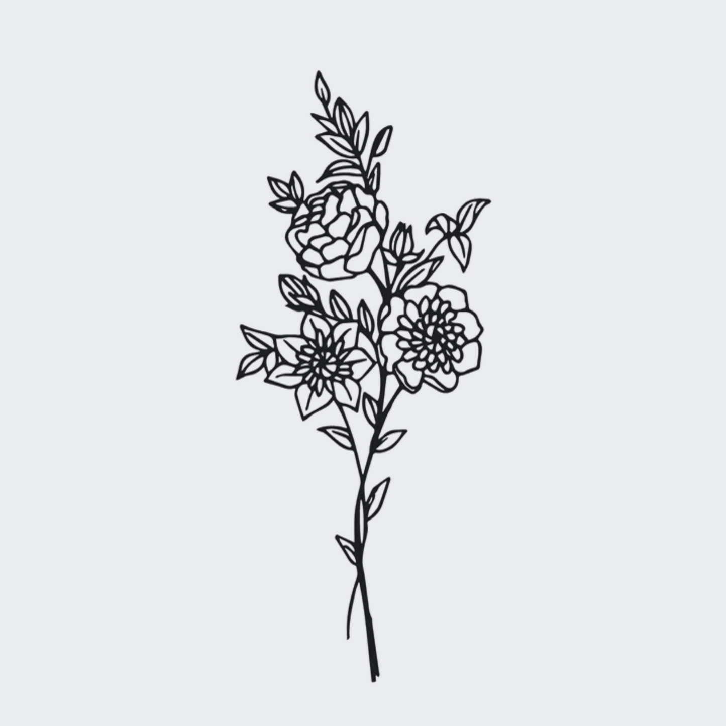 Simple Floral Stem
