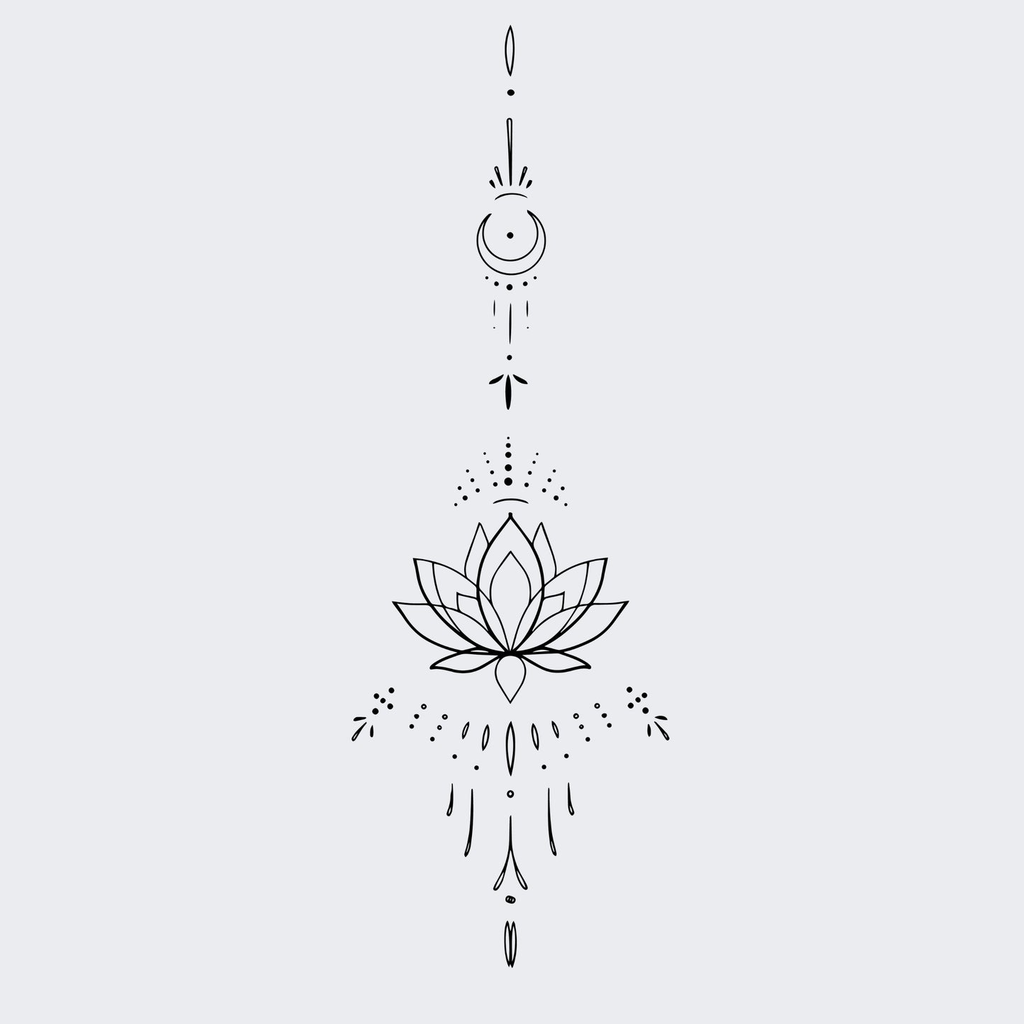 Lotus & moon