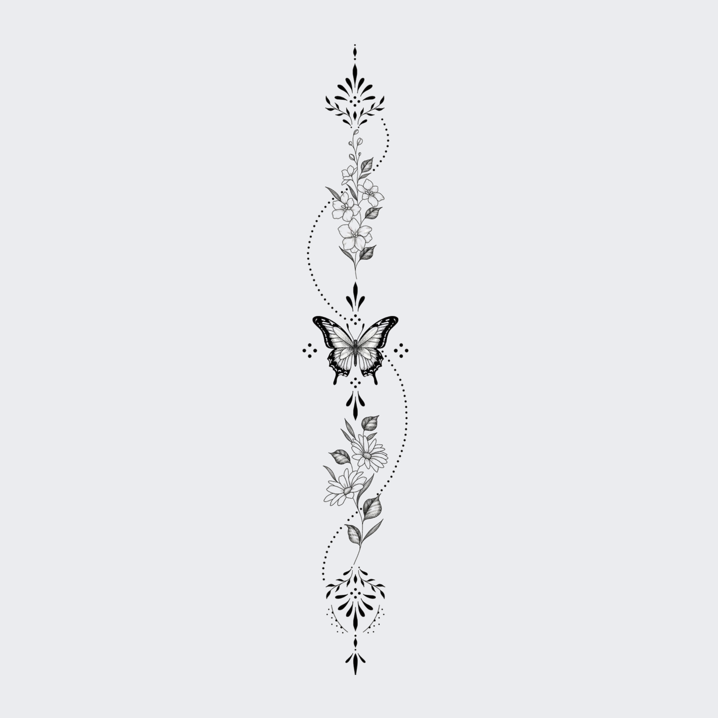 Butterfly Rose -Spine