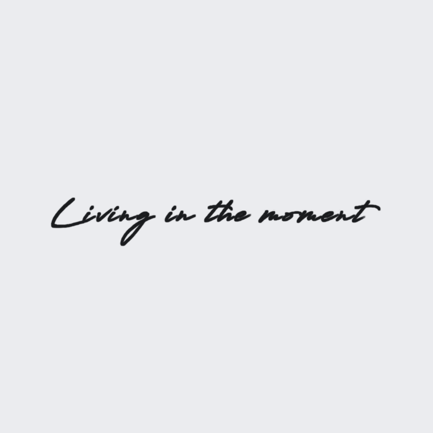Living The Moment
