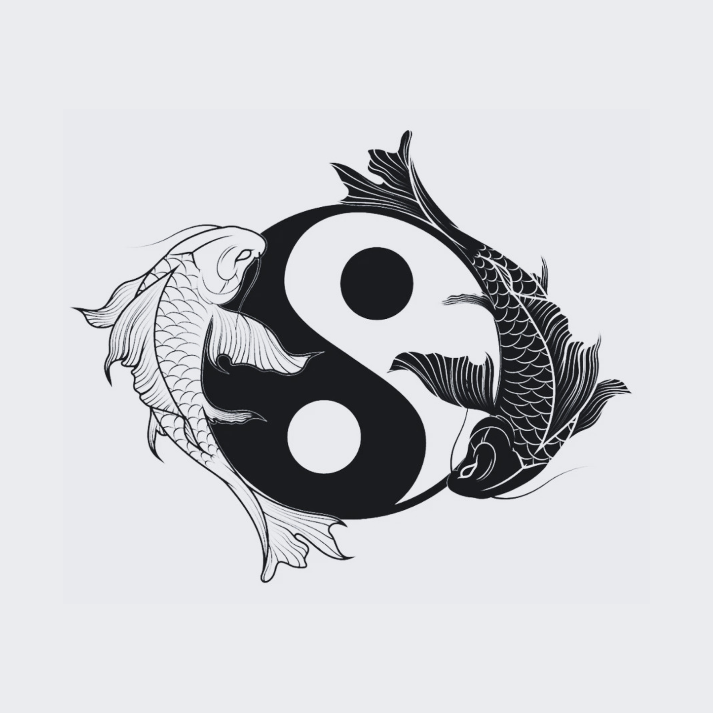 Ying Yang Koi Fish