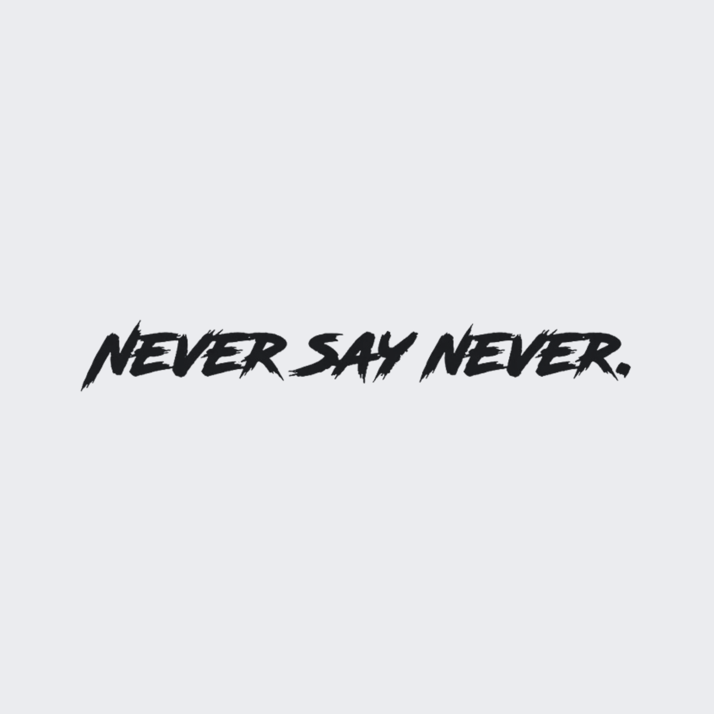 Never Say Never