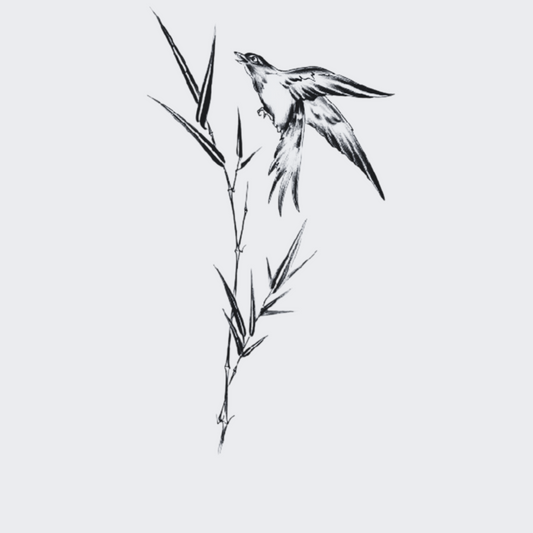 Hummingbird and Bamboo