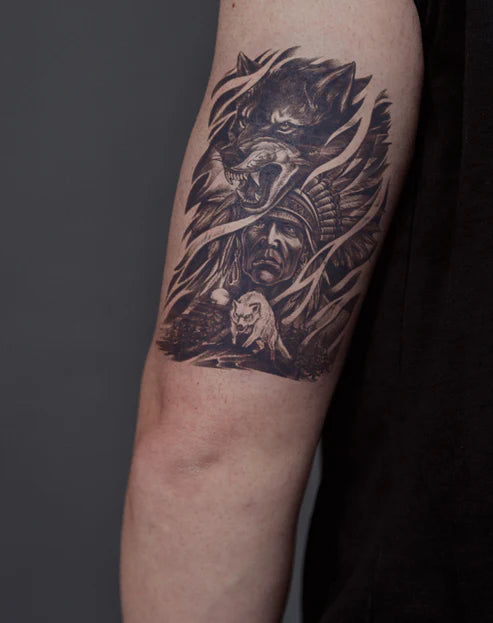 Tribal wolf