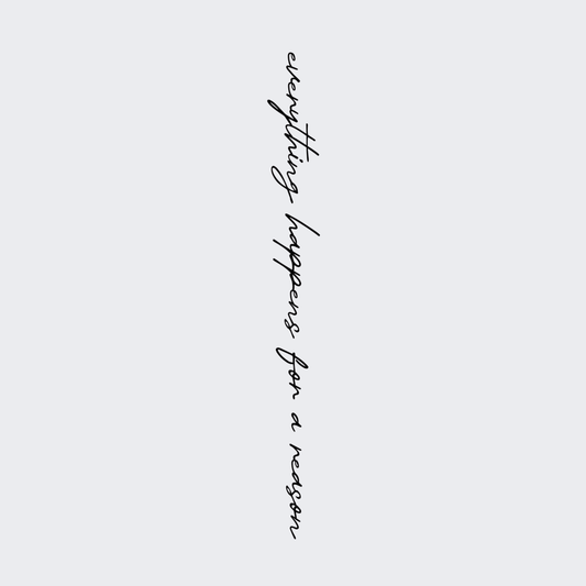Everything Happens For A Reason -Spine